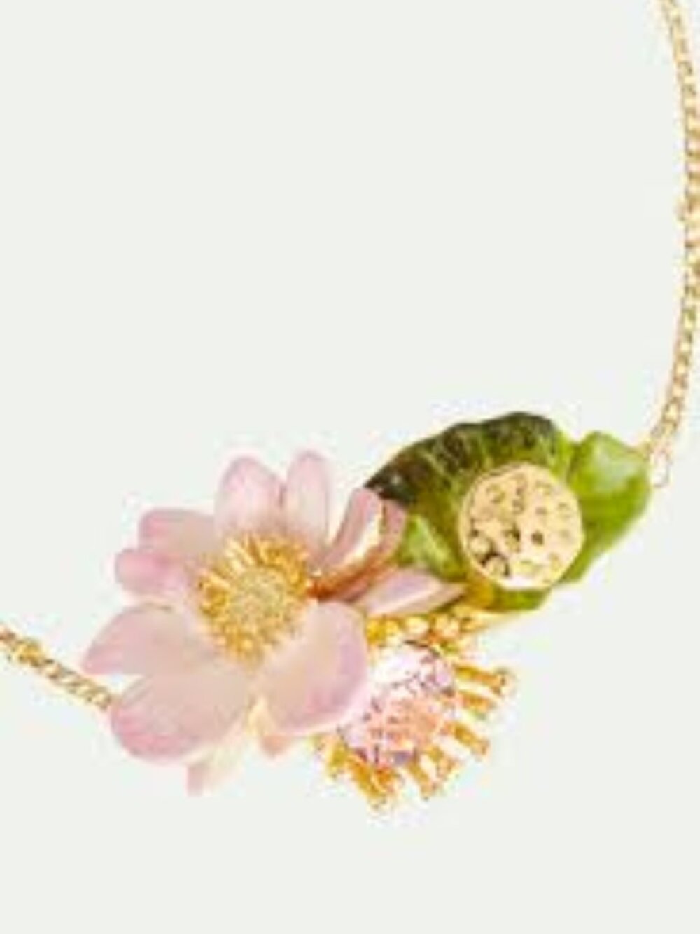 Les Nereides Water Garden Lotus Thin Bracelet
